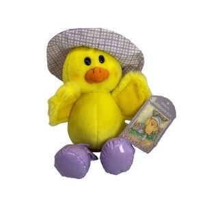 Vintage Chick Chicken Plush
Purple Rain Hat Boots Stuffed Animal Easter Hallmark